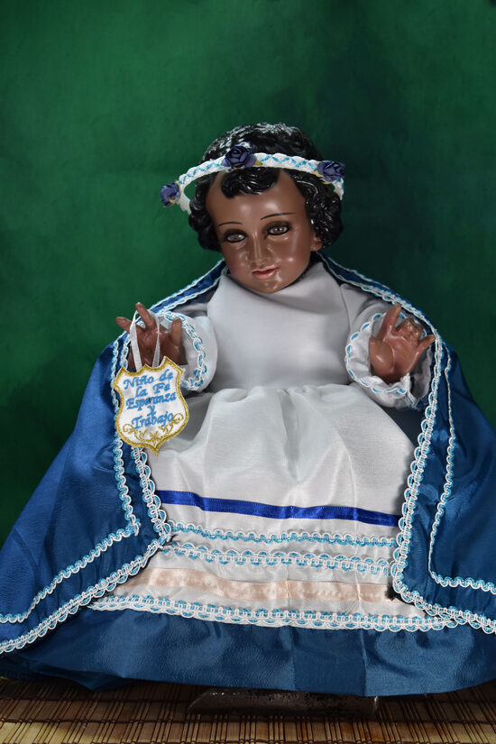 Niño dios Vestido de Fe y Trabajo