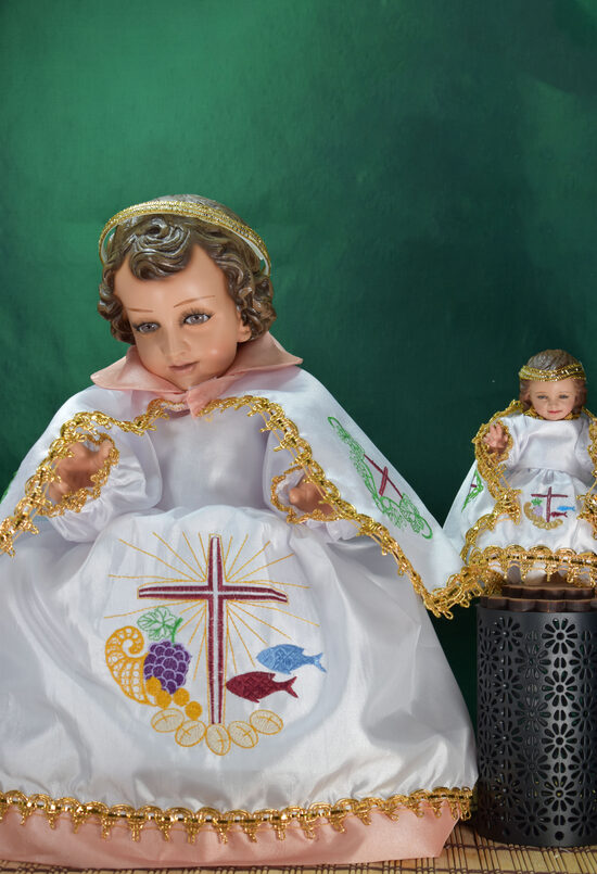 Niño Dios Vestido de Abundancia Blanco