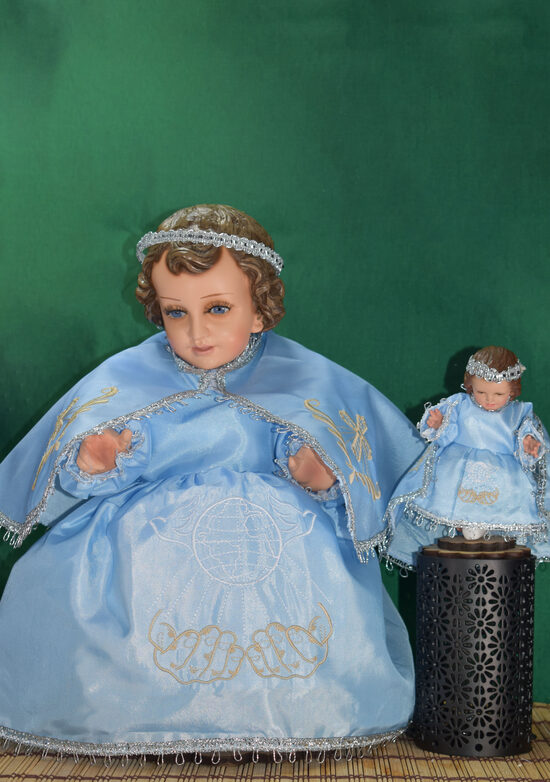 Niño Dios Vestido de Fe y Trabajo